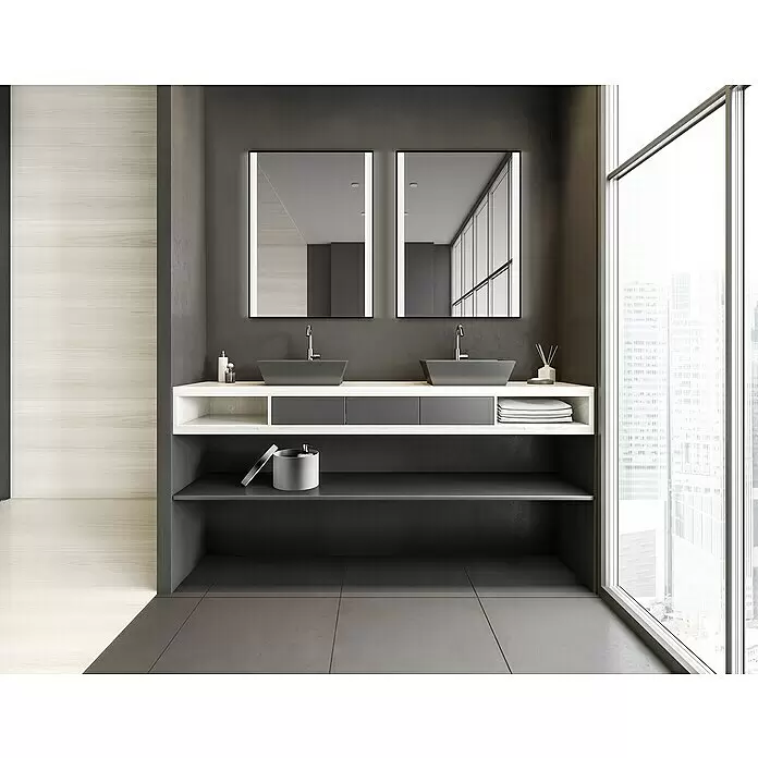 DSK Lichtspiegel Black Star - 80 x 60 cm - Stimmungsaufnahme