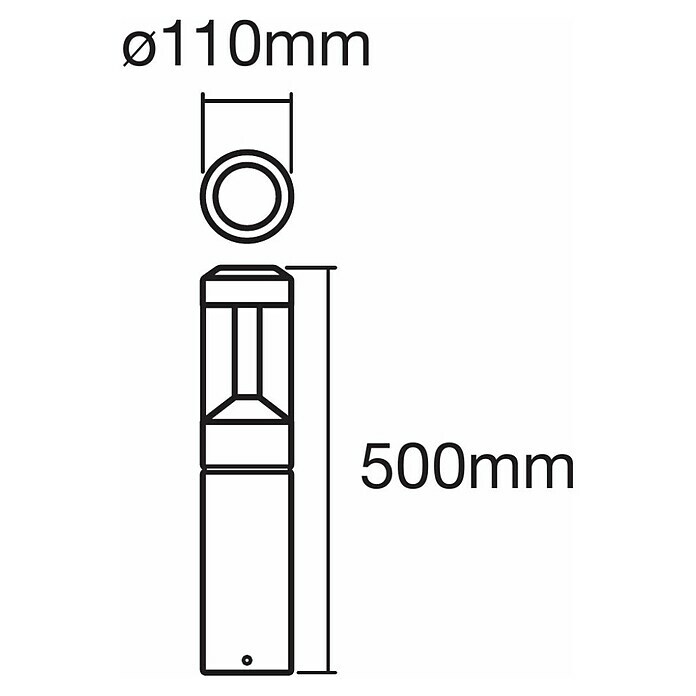 LEDVANCE Endura Style LED-Aussenweglampe Laternmodern