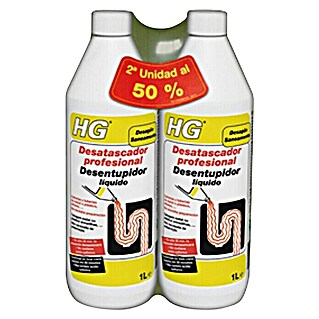 HG Desatascador líquido Pack profesional 2a unidad al 50% (Botella)