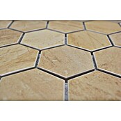 Mosaikfliese Hexagon CTR HX31CM (32,5 x 28,1 cm, Beige, Matt)