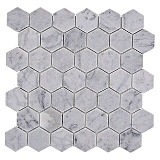 Mosaikfliese Hexagon Uni MOS HXN 2000 (29,8 x 30,5 cm, Weiß, Matt)