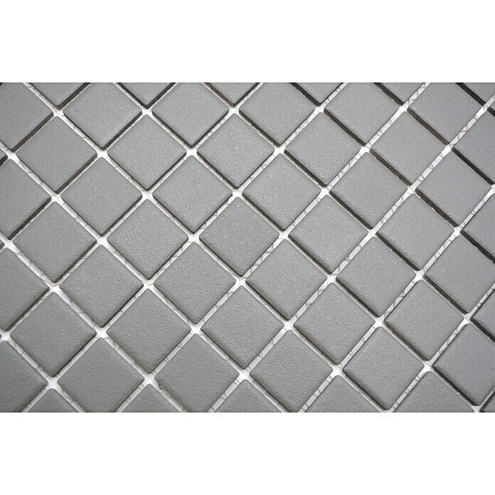 Mosaikfliese Quadrat Uni AT 950 (32,6 x 30 cm, Grau, Matt)