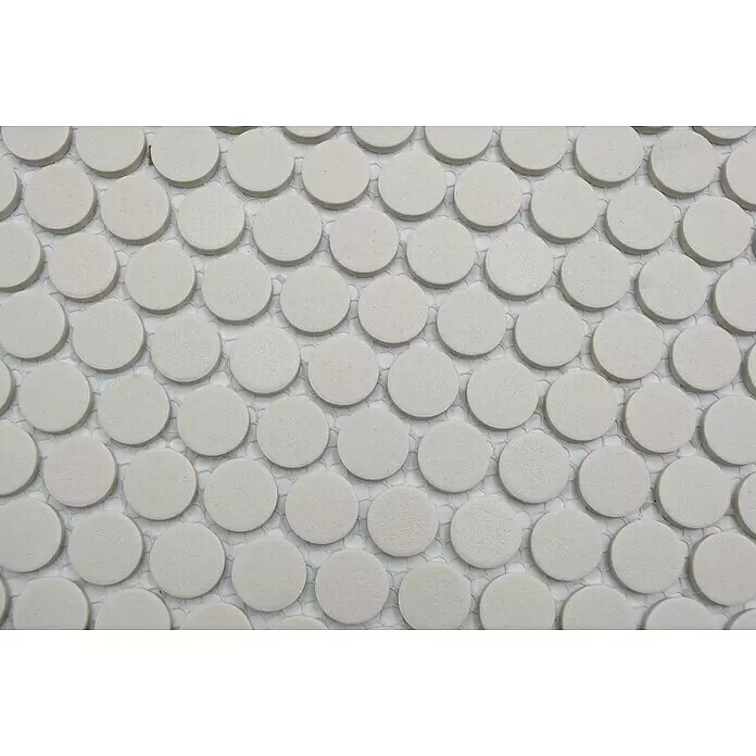 Mosaikfliese Knopf Uni CU K22031,5 x 29,4 cm, Beige, Matt