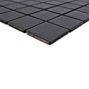 Mosaikfliese Quadrat Uni SAT 402 (29,8 x 29,8 cm, Schwarz, Matt)