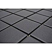 Mosaikfliese Quadrat Uni SAT 402 (29,8 x 29,8 cm, Schwarz, Matt)