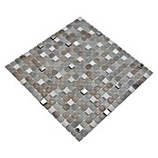 Mosaikfliese Quadrat Crystal Mix LOPE 04AN (30 x 30 cm, Grau, Glänzend)