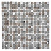 Mosaikfliese Quadrat Crystal Mix LOPE 04AN (30 x 30 cm, Grau, Glänzend)