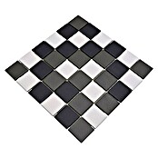 Mosaikfliese Quadrat Mix SAT 543 (29,8 x 29,8 cm, Schwarz/Grau/Weiß, Matt)