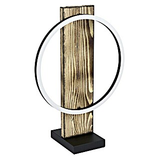 Eglo Boyal LED-Tischleuchte Boyal (12 W, L x B x H: 30 x 15 x 42,5 cm, Holz/Klar, Warmweiß)
