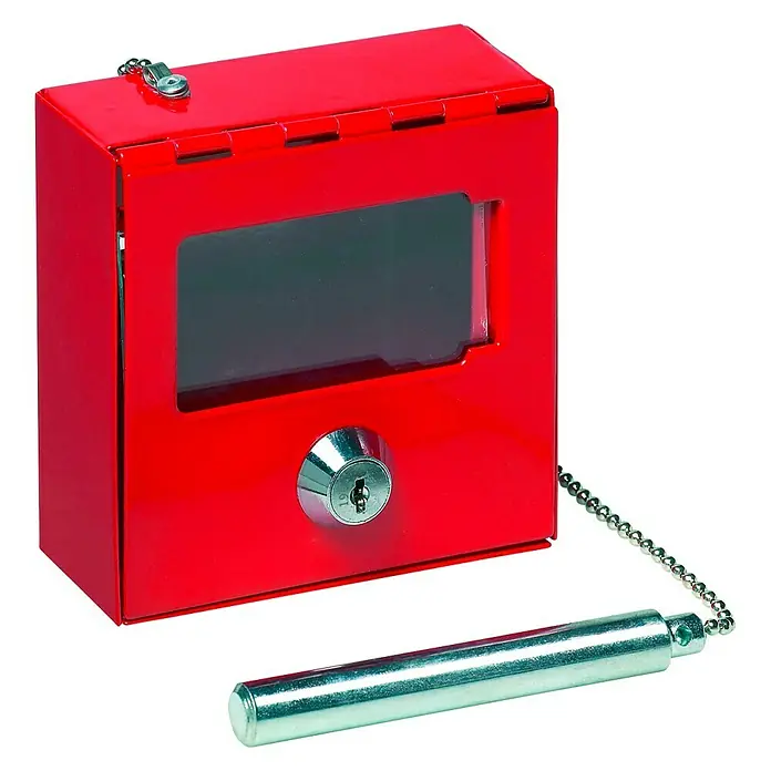 Basi Notschlüsselkasten NK 215L x B x H: 100 x 100 x 40 mm, Mit Glasbrecher