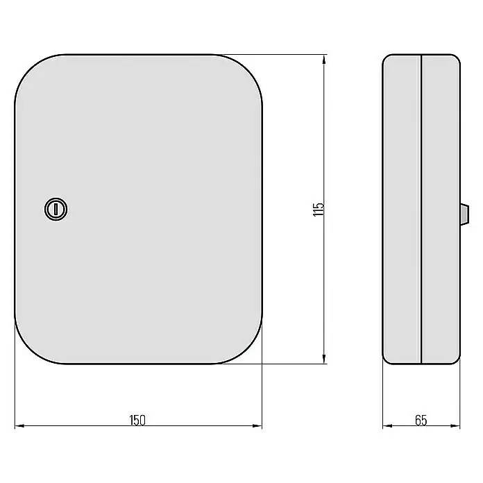 Basi Schlüsselkasten SK 50L x B x H: 65 x 150 x 115 mm, Anzahl Haken: 10 Stk.