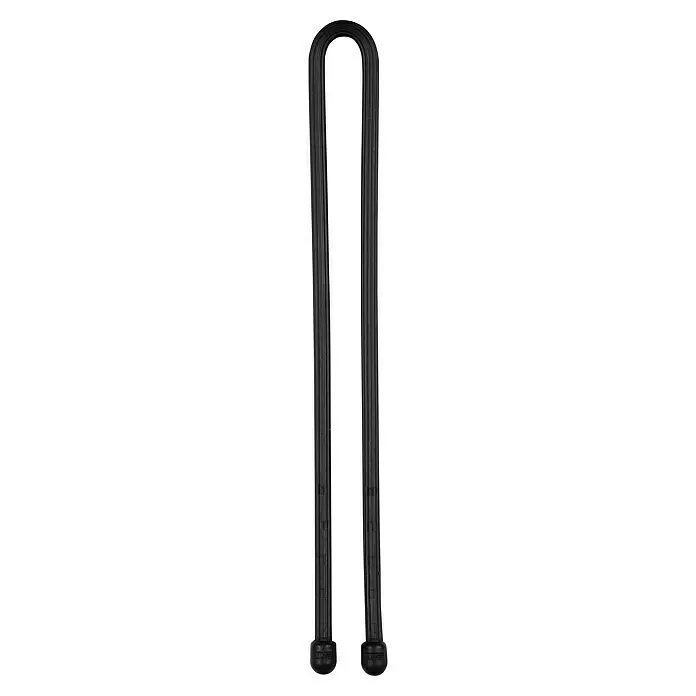 Nite Ize Bridas para cables Gear Tie - Negro, L x An: 221 x 8 mm, 2 ud. - Sujetacables de goma negra estriada Gear Tie, una brida reutilizable, doblada en U con extremos grabados.