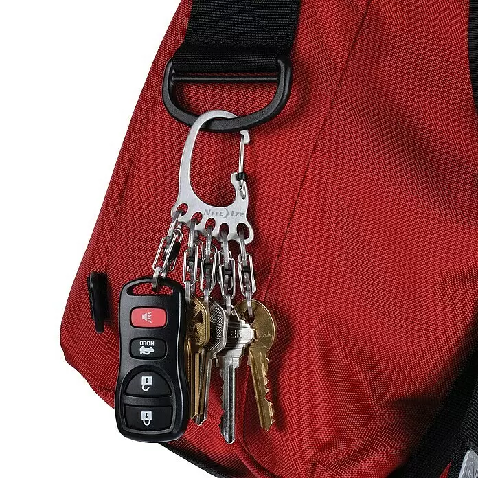 Nite Ize Karabinerhaken BigFoot Locker KeyRack - L x B: 140 x 20 mm, Edelstahl - Anwendungsbeispiel