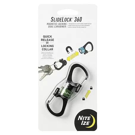 Nite Ize  Doppelkarabiner Slidelock 360° Magnetic Lock