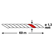 Ovillo de cordel DY2701611 (Longitud de cable: 60 m, Diámetro: 1,3 mm) | BAUHAUS