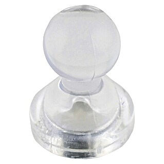 Suki Imán plastificado Cone (Diámetro: 15 mm, Redonda, Transparente)