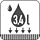 Wasseraufnahme 3,4 l/m²