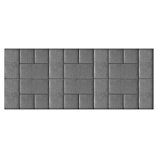 Fllow Tapicería decorativa de pared Set Velvet A2 (300 x 120 cm, Gris)