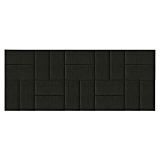 Fllow Deko-Wandpolster Set Velvet A3 (300 x 120 cm, Schwarz)