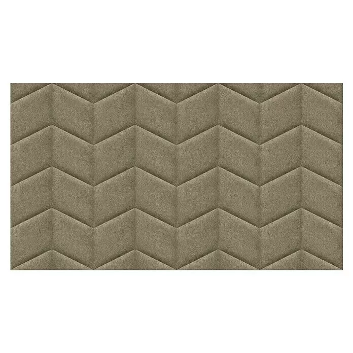 Fllow Wandpolster-Set Velvet C1 - 240 x 135 cm, Taupe - Draufsicht
