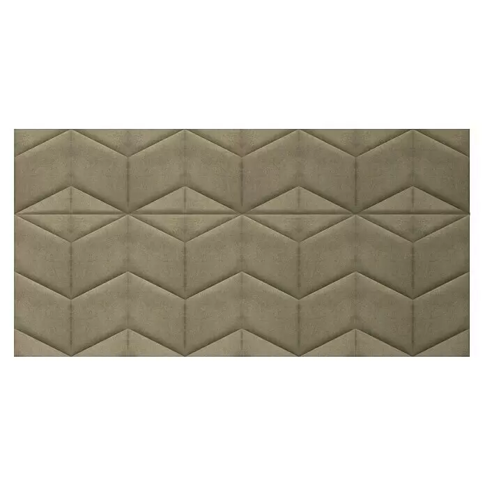Fllow Wandpolster-Set Velvet C2 - 240 x 120 cm, Taupe - Draufsicht