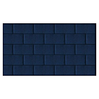 Fllow Deko-Wandpolster Set Velvet A1 (270 x 150 cm, Blau)