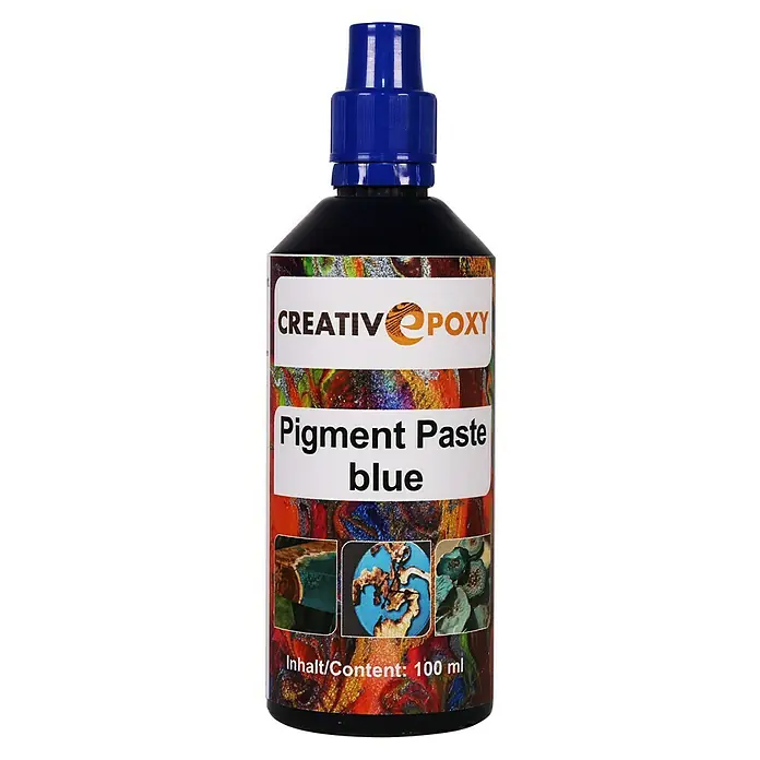 CreativEpoxy Pigmentpaste - Blue, 100 g - Eine Flasche Creative Epoxy Pigmentpaste in Blau. Das Produkt enthält 100 ml und ist ideal zum Einfärben von Epoxidharz.