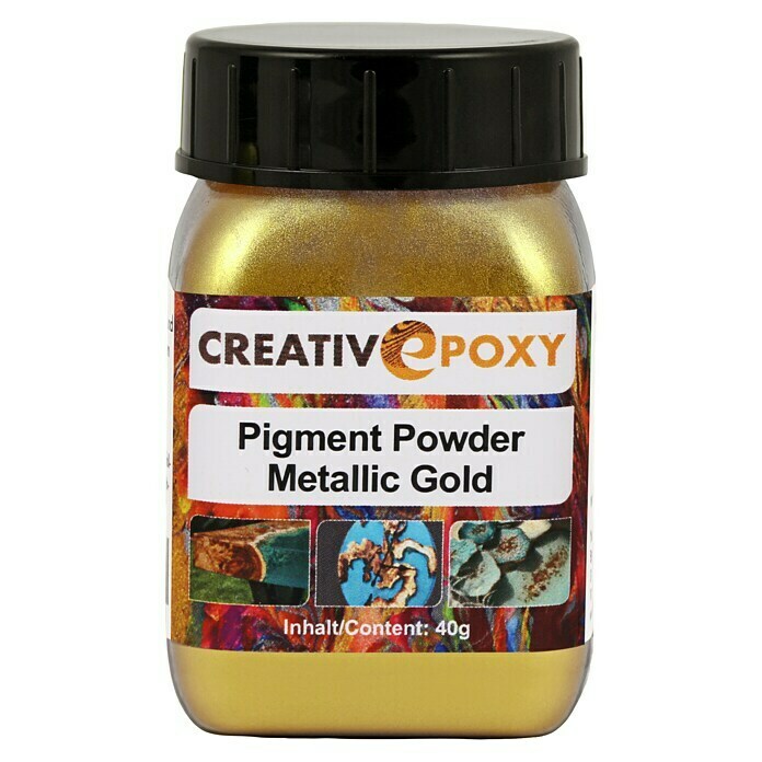 CreativEpoxy Pigment PowderMetallic Gold, 40 g Front View