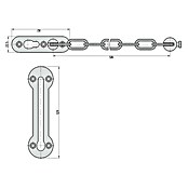 Basi Türkette TK 21 (Kettenlänge: 18,5 cm, Silber) | BAUHAUS