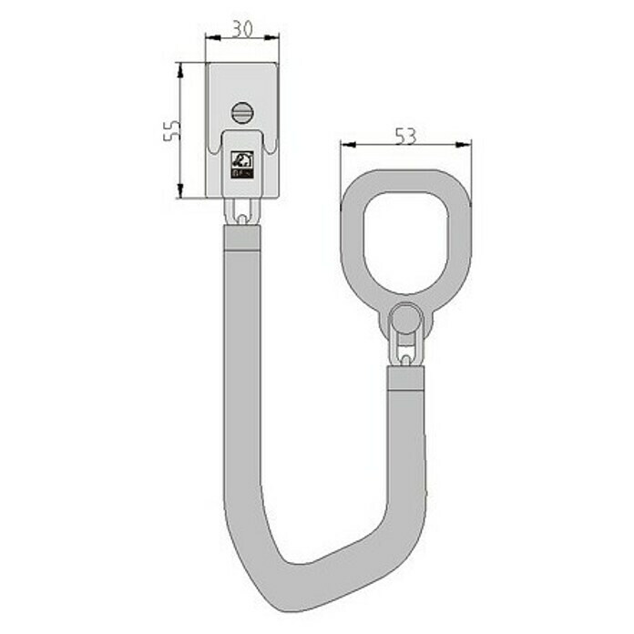 Basi Türkette TK 25Kettenlänge: 18,5 cm, Silber Sketch