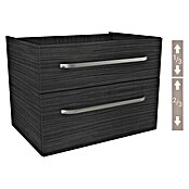 Camargue Star Waschtischunterschrank (47 x 70 x 52 cm, Ohne Beleuchtung, Darkoak, Matt)