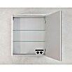 Camargue Fresh LED-Spiegelschrank (B x H: 60 x 68 cm, Mit Beleuchtung, Anschlag: Rechts, Spanplatte, Darkoak)