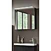 Camargue Fresh LED-Spiegelschrank (B x H: 60 x 68 cm, Mit Beleuchtung, Anschlag: Rechts, Spanplatte, Darkoak)
