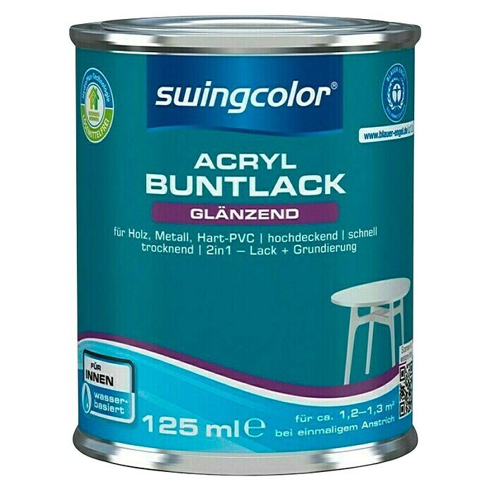 swingcolor Pisani lak  (Zelena, Sijaj, 125 ml) | 5961 - Acryl Hochglanzlacke farbig | HADL - Lacke | HAD - Farben | HA - Farben | H - Innendeko/Farben | BAUHAUS