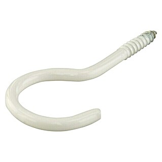 Suki Hembrilla para cuerda de tender (Ø x L: 4,8 x 65 mm, 4 ud., Blanco, Plastificado)