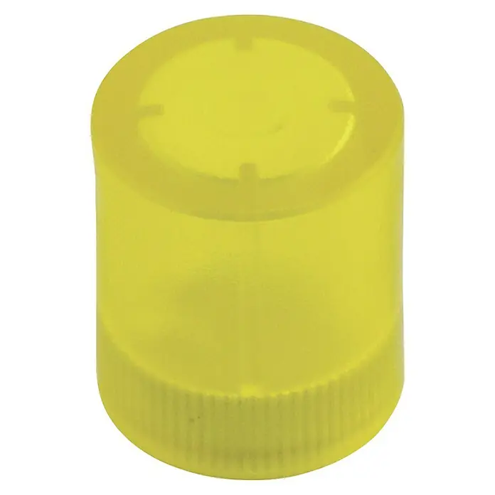 Suki Imán Glass Board - Ø x Al: 14 x 17 mm, Redonda, Amarillo - Cierre de bebida de plástico amarillo, perfecto para un sellado seguro y un fácil manejo. Ideal para el uso diario.
