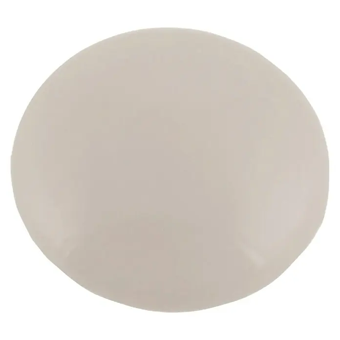 Suki Imán redondo - Ø x Al: 30 x 11 mm, Redonda, Blanco - Primer plano de un plato de cerámica redondo y sencillo en una paleta de colores suaves y neutros. Perfecto para mesas elegantes.