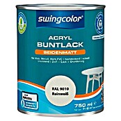 swingcolor Pisani lak  (Akrilni lak, Bela, 750 ml, Svileni mat) | 5962 - Acryl Seidenmattlacke farbig | HADL - Lacke | HAD - Farben | HA - Farben | H - Innendeko/Farben | BAUHAUS