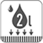 Wasseraufnahme 2l/m²