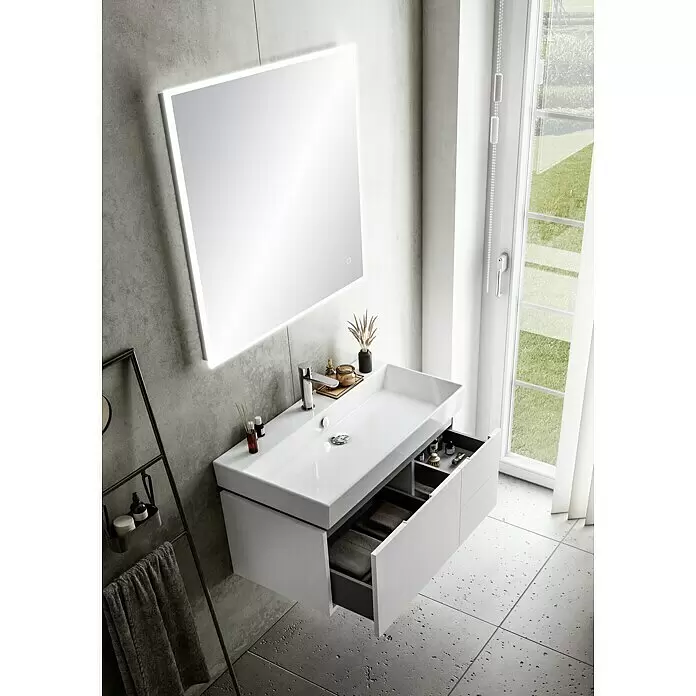 Riva Tape Einbauwaschbecken - 85 x 45,5 cm, Weiß - Stimmungsaufnahme