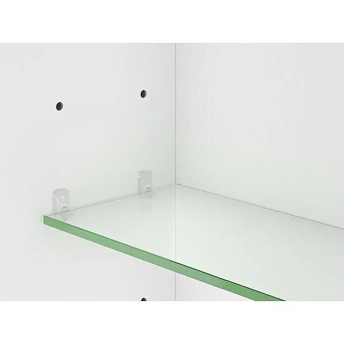 Sieper LED-Spiegelschrank KHX 80 - B x H: 80 x 74 cm, Holz, Weiß - Detailaufnahme