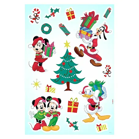 Komar  Dekosticker Mickey Christmas Presents