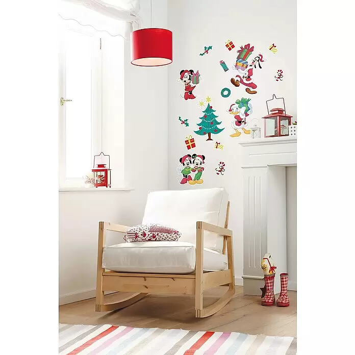 Komar Dekosticker Mickey Christmas Presents - B x H: 50 x 70 cm - Stimmungsaufnahme