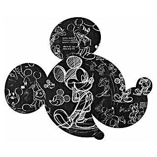 Komar Dots Fototapete rund Mickey Head Illustration (127 cm, Selbstklebend)