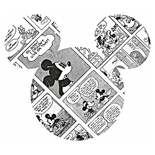 Komar Dots Fototapete rund Mickey Head Comic Cartoon (127 cm, Selbstklebend)