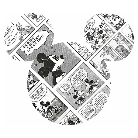 Komar Dots Fototapete rund Mickey Head Comic Cartoon