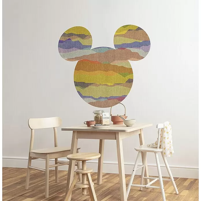 Komar Dots Fototapete rund Mickey Head Vista - 127 cm, Selbstklebend - Stimmungsaufnahme