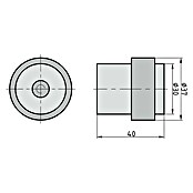 Basi Bodentürstopper TS23 (Ø x H: 37 x 40 mm, Edelstahl) | BAUHAUS