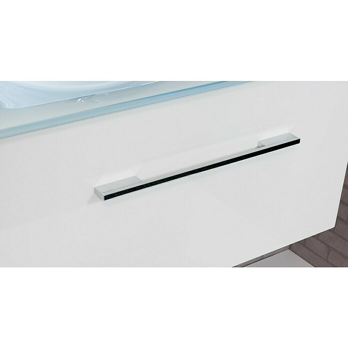 Camargue Stella Wastafelonderkast (41 x 59,5 x 39 cm, 1 ladekast, Met verlichting, Dark oak)