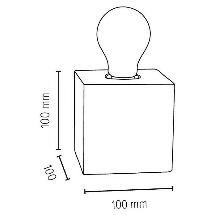 Spotlight Tischleuchte Sandy (60 W, Sandweiß, Höhe: 10 cm)